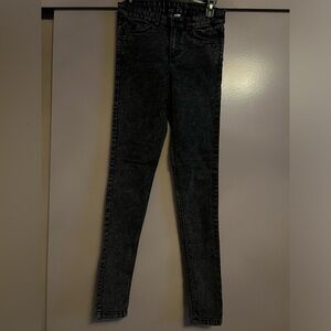 H&M black acid wash jeans. Size 4.